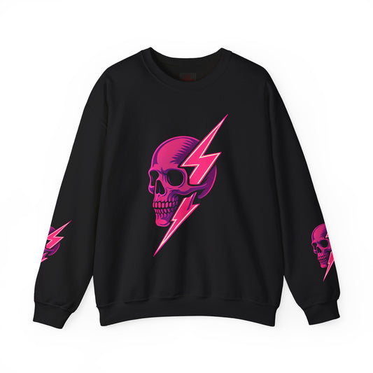 Edgy Skull & Lightning Sweatshirt