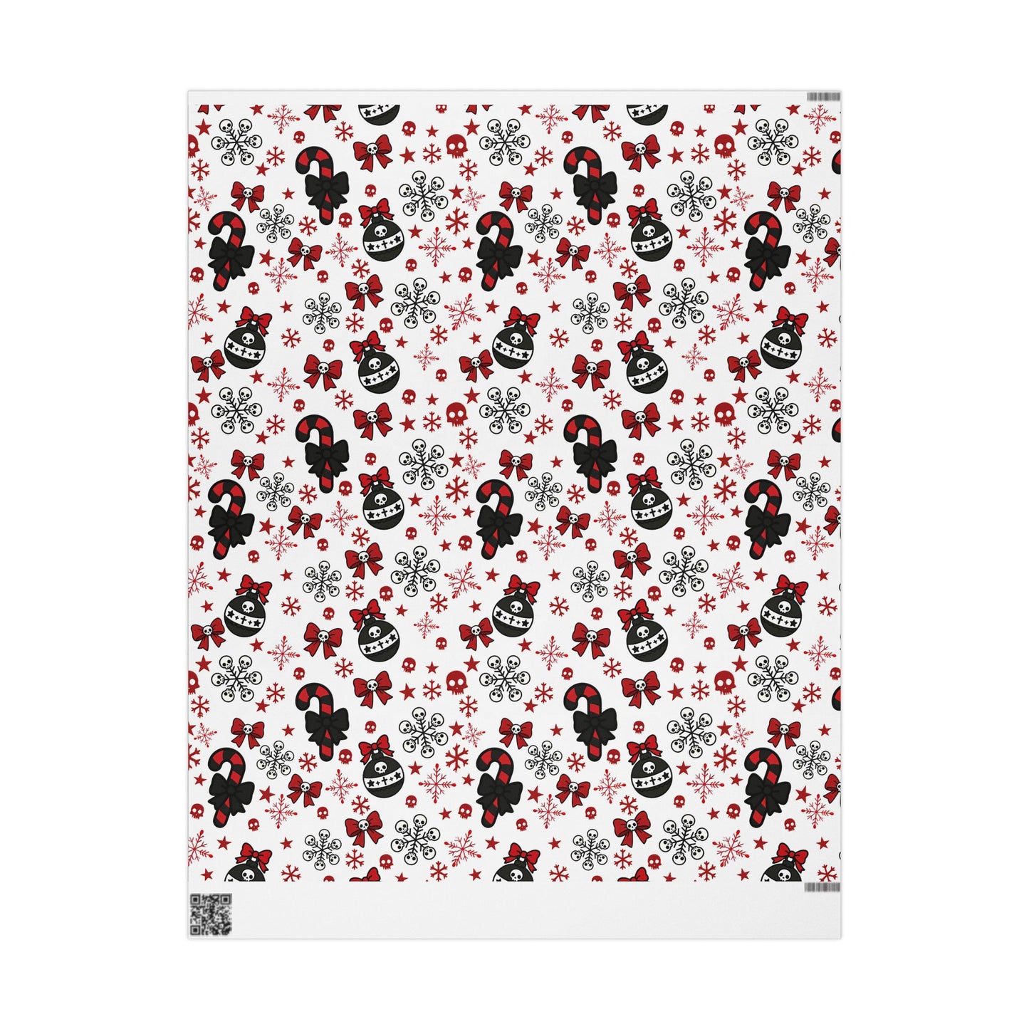 Walking With A Winter Skeleton Holiday Wrapping Paper - Pack of 10
