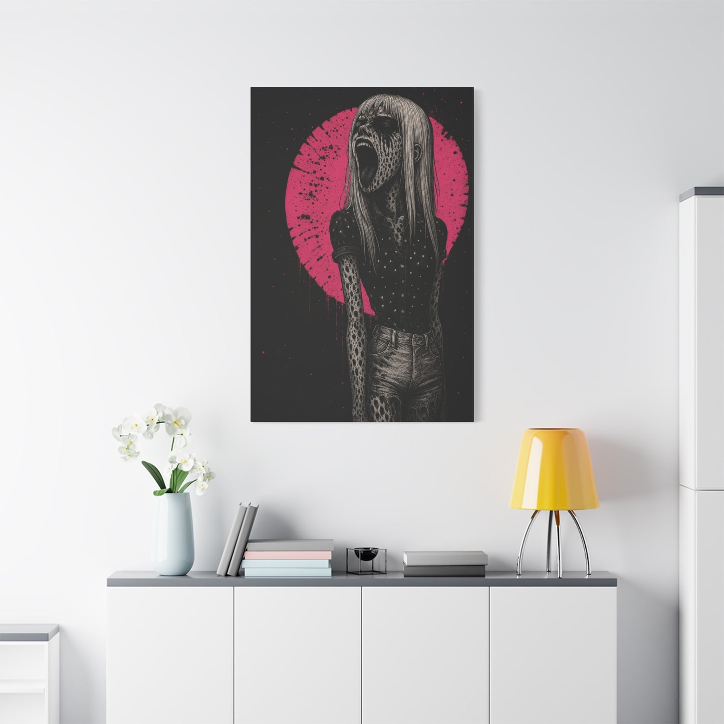 Banshee Scream Matte Canvas Wall Art — 'She Screams Banshee' Stretched Print