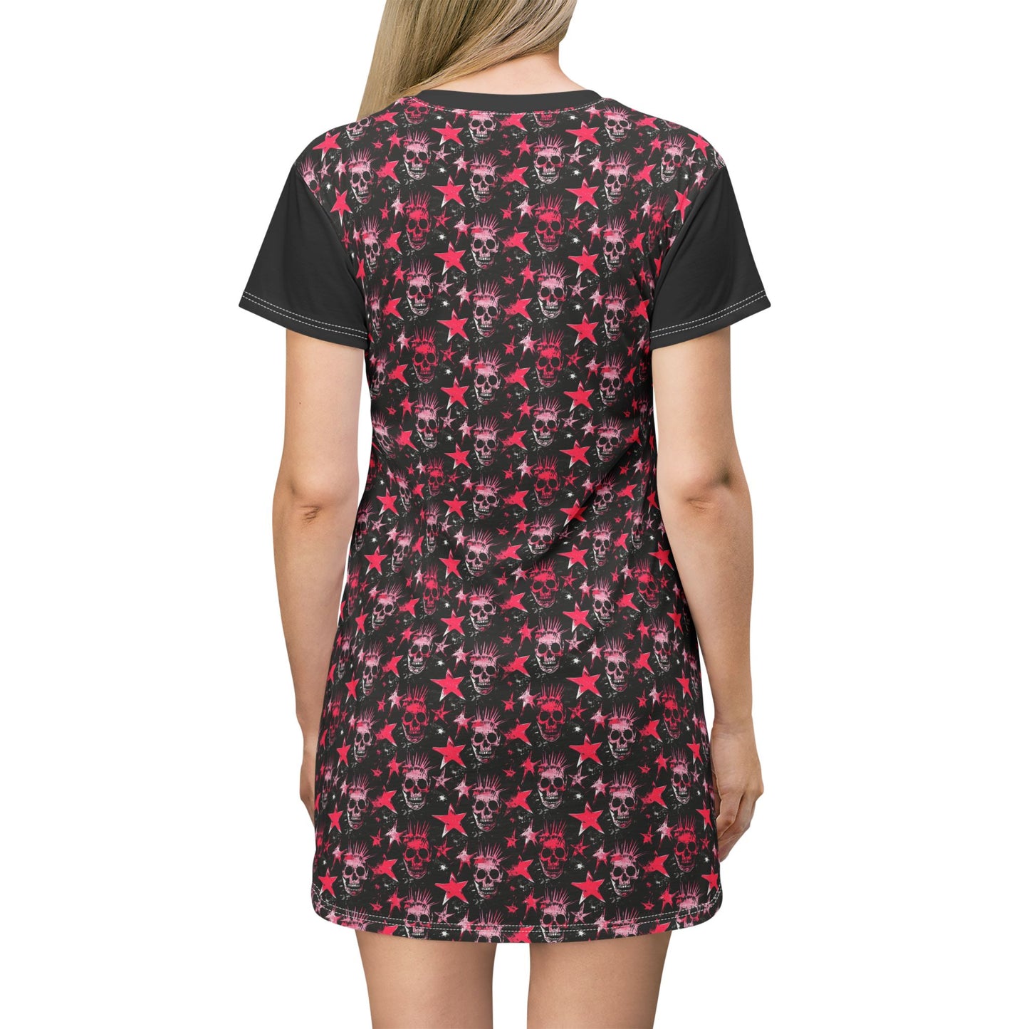 Pink Skulls & Stars Sleep Shirt