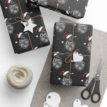 Hoe Hoe Hoe Ravens Christmas Gift Wrapping Paper