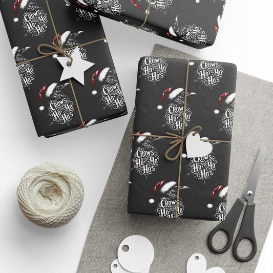 Hoe Hoe Hoe Ravens Christmas Gift Wrapping Paper