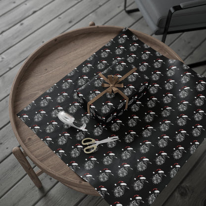 Hoe Hoe Hoe Ravens Christmas Gift Wrapping Paper