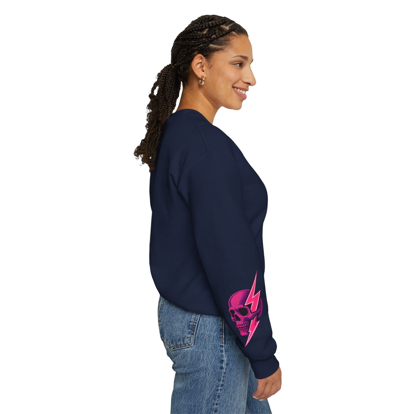 Edgy Skull & Lightning Sweatshirt