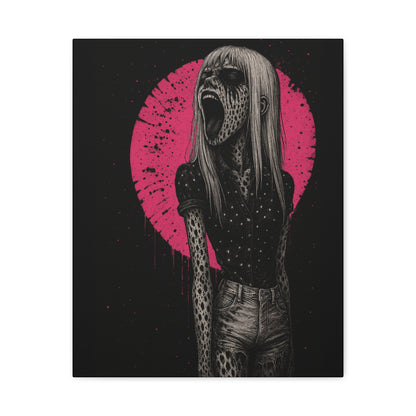 Banshee Scream Matte Canvas Wall Art — 'She Screams Banshee' Stretched Print