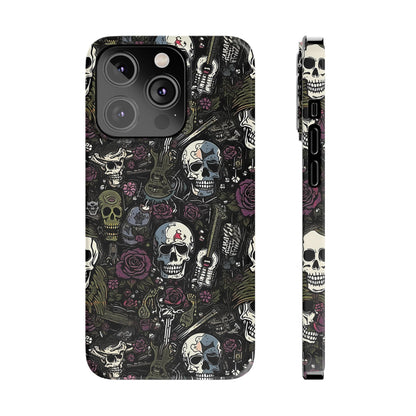 Funda para teléfono morada Rock N Rose