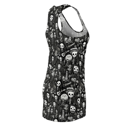 Skull print gothic skater dress
Alternative skull dress for punk fashion lovers