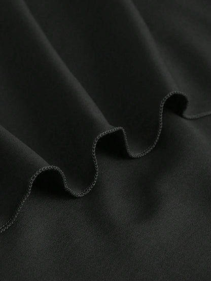 Gothic asymmetrical maxi skirt with flowing design - alternative fashion featuring dramatic high-low hem and inclusive sizing S-5XL