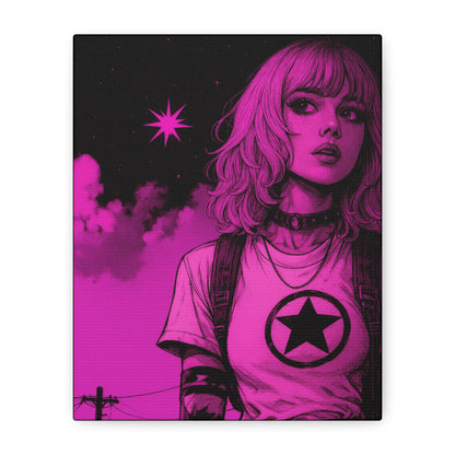 Unclued Neon Matte Canvas Wall Art — Stretched 1.25"