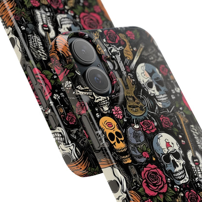 Funda para teléfono Pink Rock N Rose