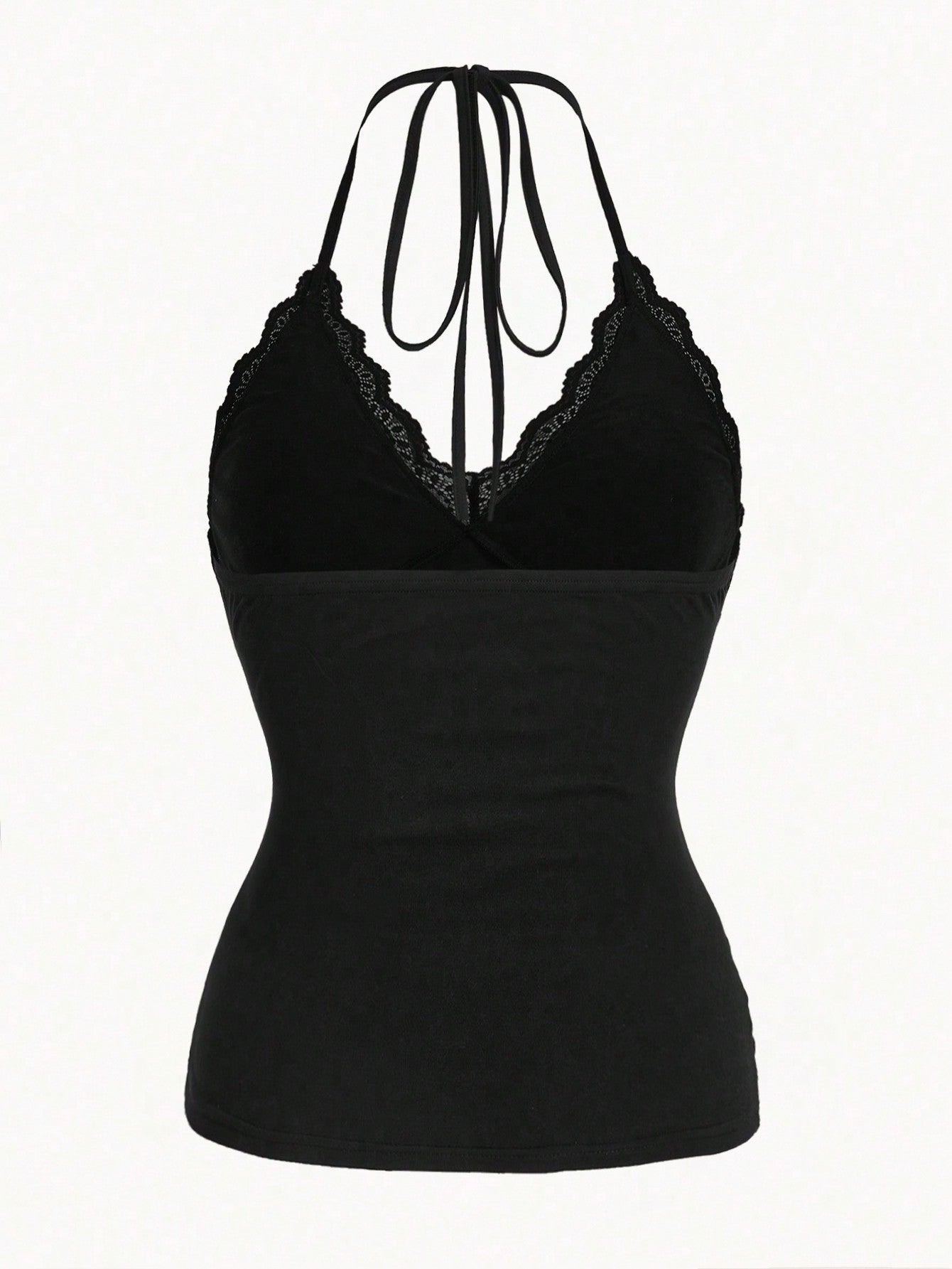 Plus size lace ruffle halter - dark romantic fashion featuring gothic design and inclusive sizing S-5XL