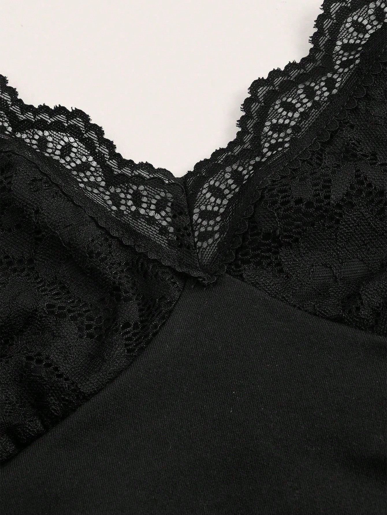 Plus size lace ruffle halter - dark romantic fashion featuring gothic design and inclusive sizing S-5XL