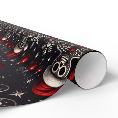 Gothic Holiday Christmas Gift Wrapping Paper