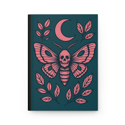 Dark Moth hardcover gothic journal with moth motif
Alternative fashion notebook with dark moth design
Edgy gothic journal for writing and sketching