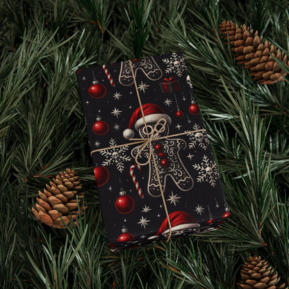 Gothic Holiday Christmas Gift Wrapping Paper