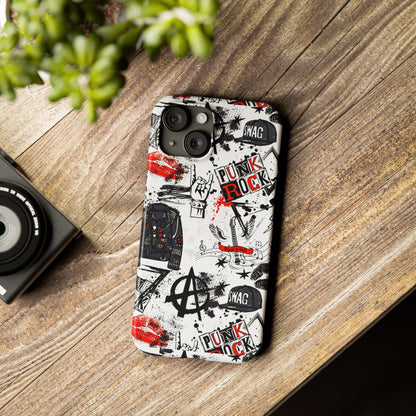 Funda de teléfono punk rock