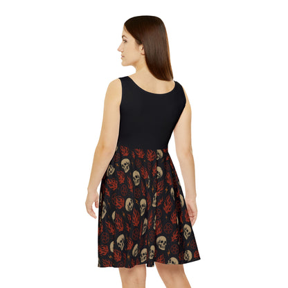 Skull print gothic skater dress
Alternative skull dress for punk fashion lovers