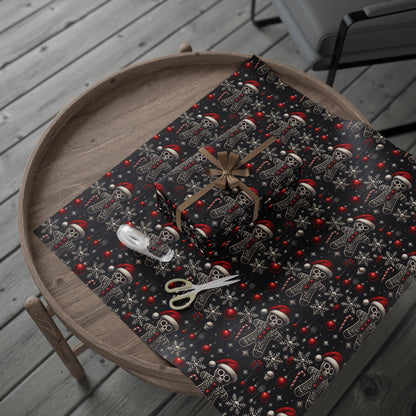 Gothic Holiday Christmas Gift Wrapping Paper