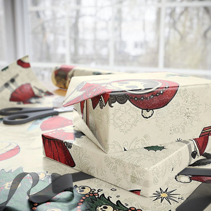 Little Skulls Horror Holiday Wrapping Paper
