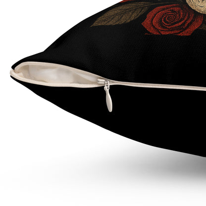 Rosa de calavera gótica