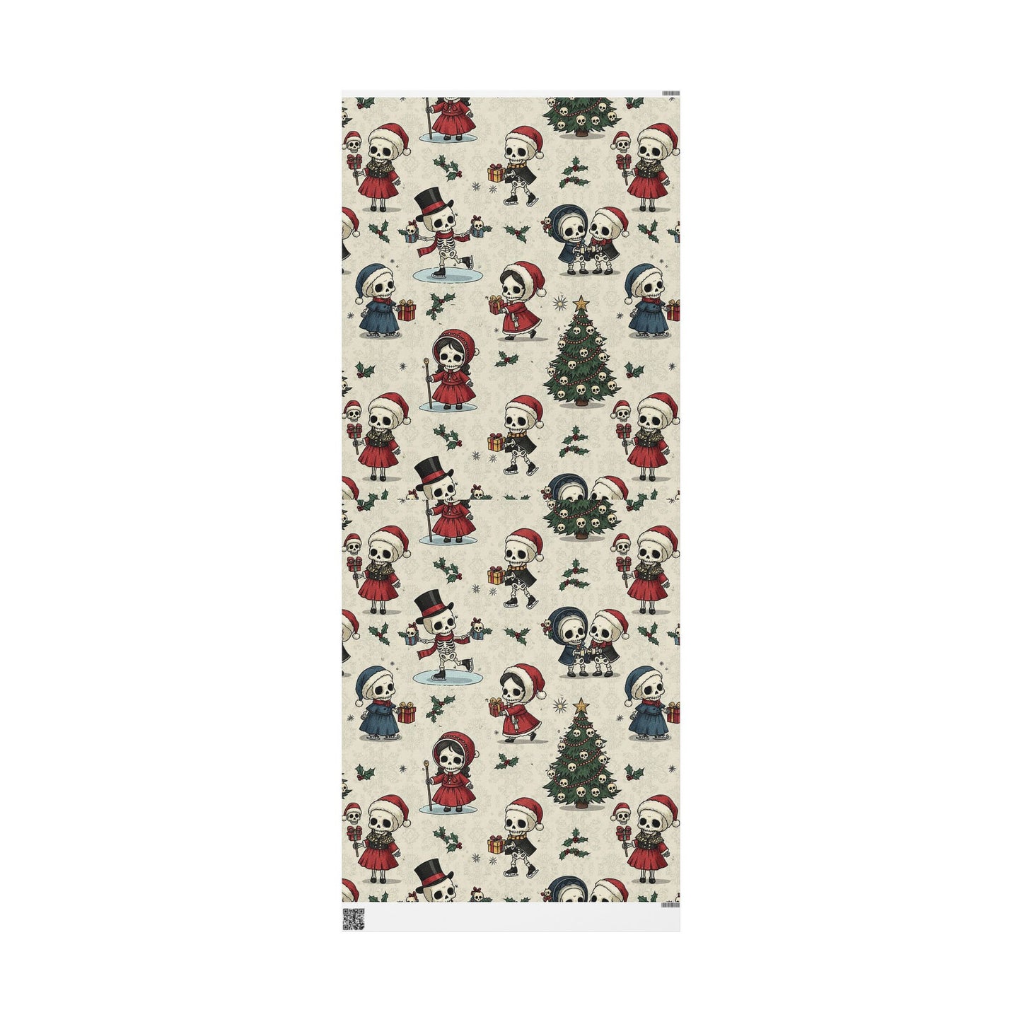 Little Skulls Horror Holiday Wrapping Paper