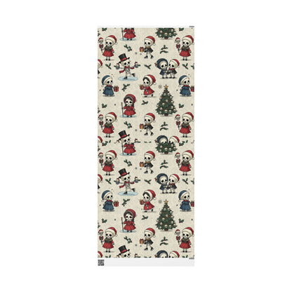 Little Skulls Horror Holiday Wrapping Paper