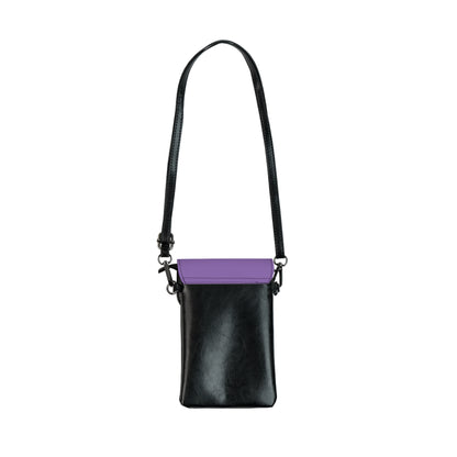 Violet Chaos Skull Crossbody Phone Bag