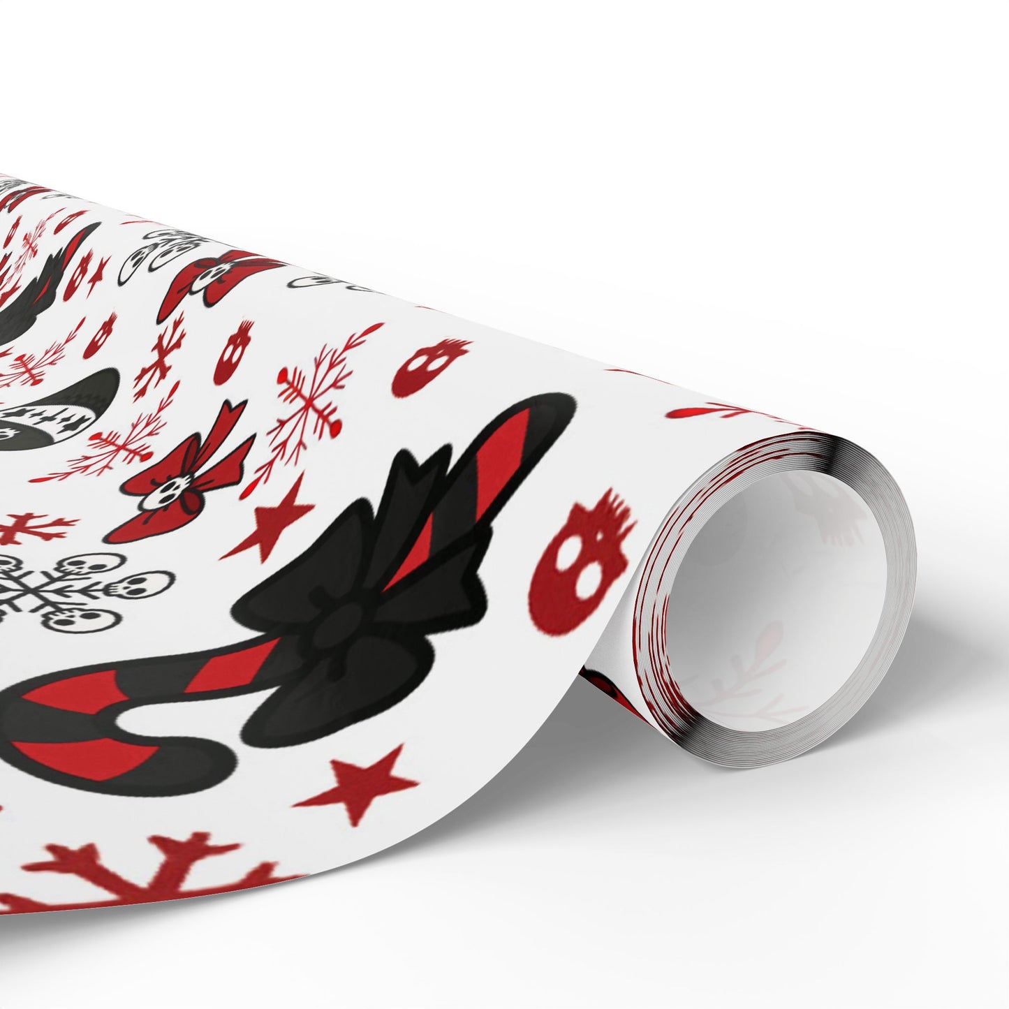 Walking With A Winter Skeleton Holiday Wrapping Paper - Pack of 10