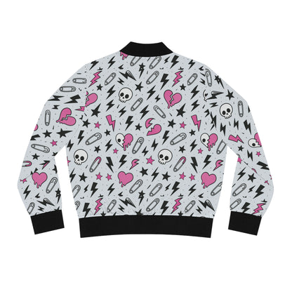 Ashen Chaos bomber jacket with gothic edge

Alternative fashion punk rock bomber

Edgy gothic bomber jacket in ashen tones

 

 