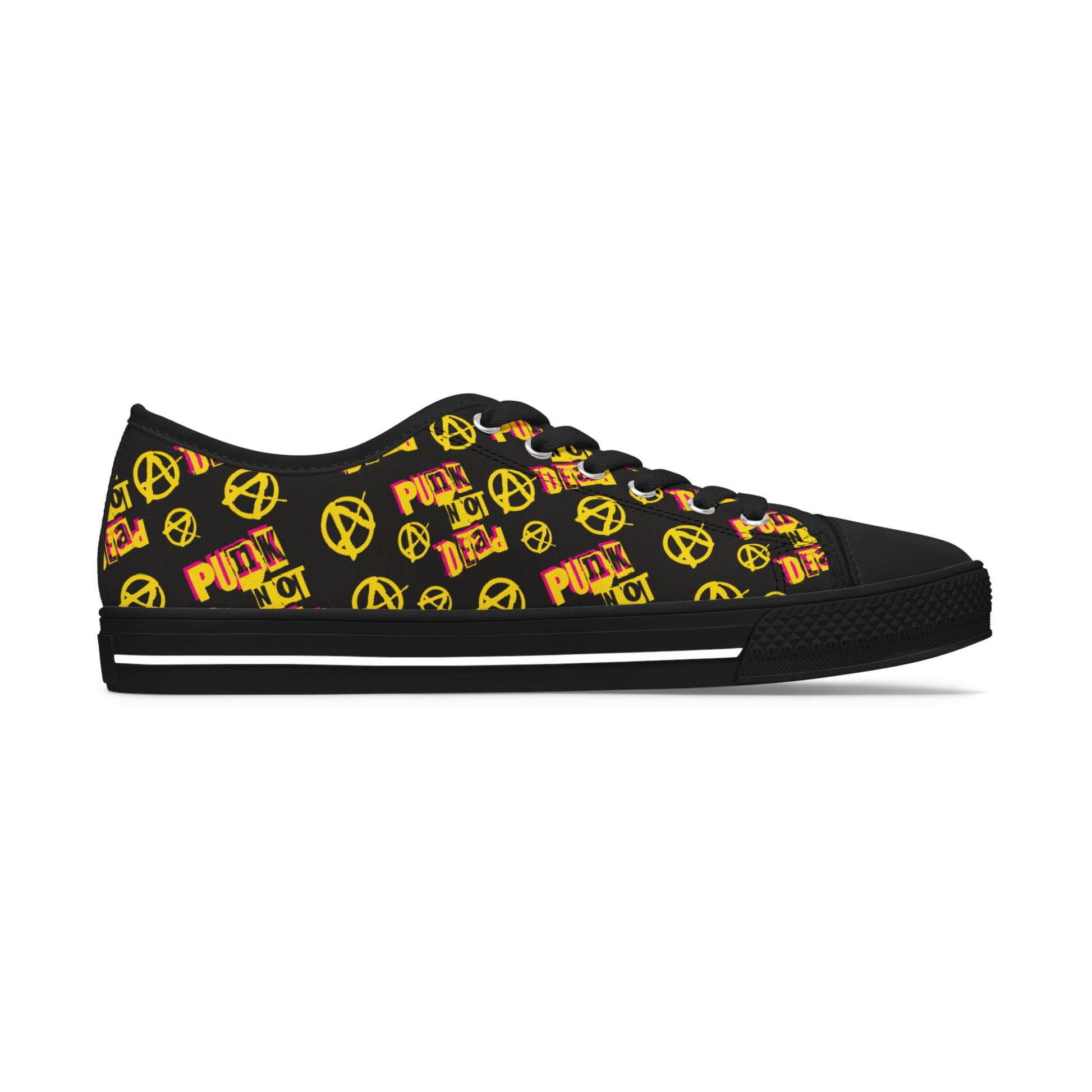 Affordable punk rock sneakers - alternative footwear featuring budget-friendly design and rebel style