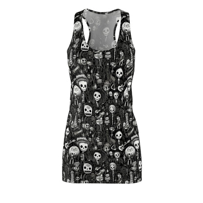 Skull print gothic skater dress
Alternative skull dress for punk fashion lovers