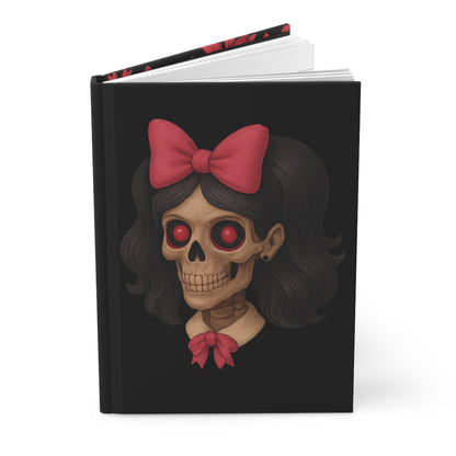 Boneflower hardcover gothic journal with skull-maiden illustration

Alternative fashion gothic notebook with haunting skull art

Edgy punk rock journal for writing, sketching, and daily chaos

