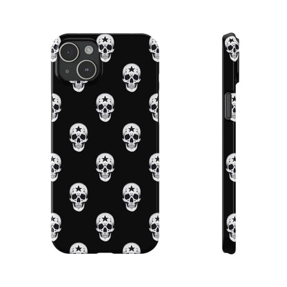 Funda para teléfono con calaveras rebeldes
