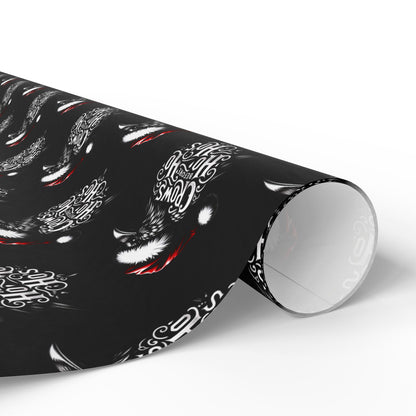 Hoe Hoe Hoe Ravens Christmas Gift Wrapping Paper