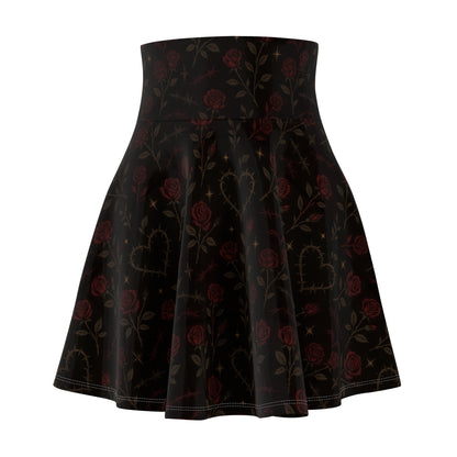 Punk rock floral skater skirt
Alternative fashion skirt with edgy flower print
Punk Riot floral skater skirt with gothic floral motif