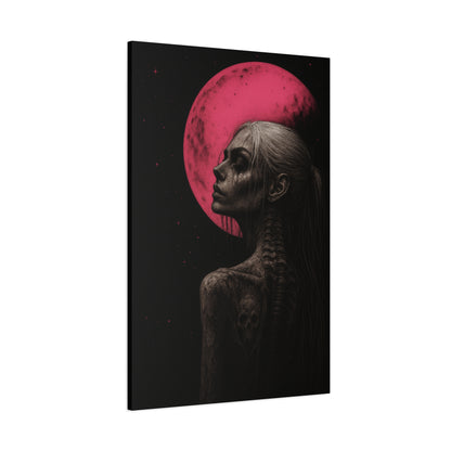 Hot Pink Moon Canvas Print
