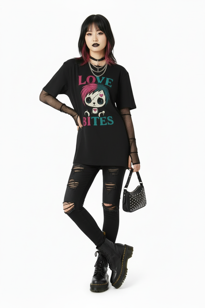 Love Bites Graphic Vampire Tee