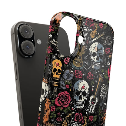 Funda para teléfono Pink Rock N Rose