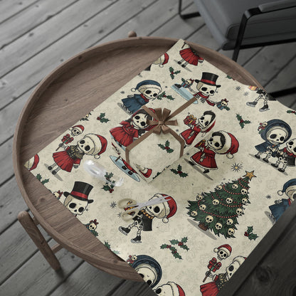 Little Skulls Horror Holiday Wrapping Paper