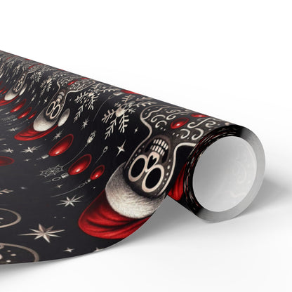Gothic Holiday Christmas Gift Wrapping Paper
