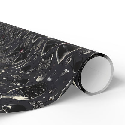 Bows, Bells and Remedy Gothic Holiday Wrapping Paper