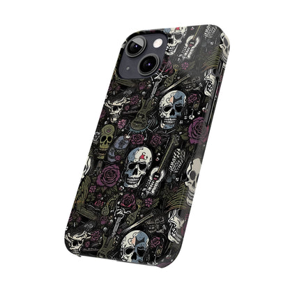 Funda para teléfono morada Rock N Rose