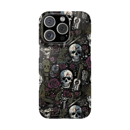 Funda para teléfono morada Rock N Rose