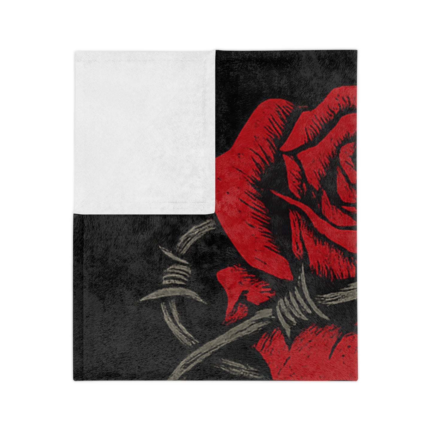 Rebel Rose Velveteen Blanket
