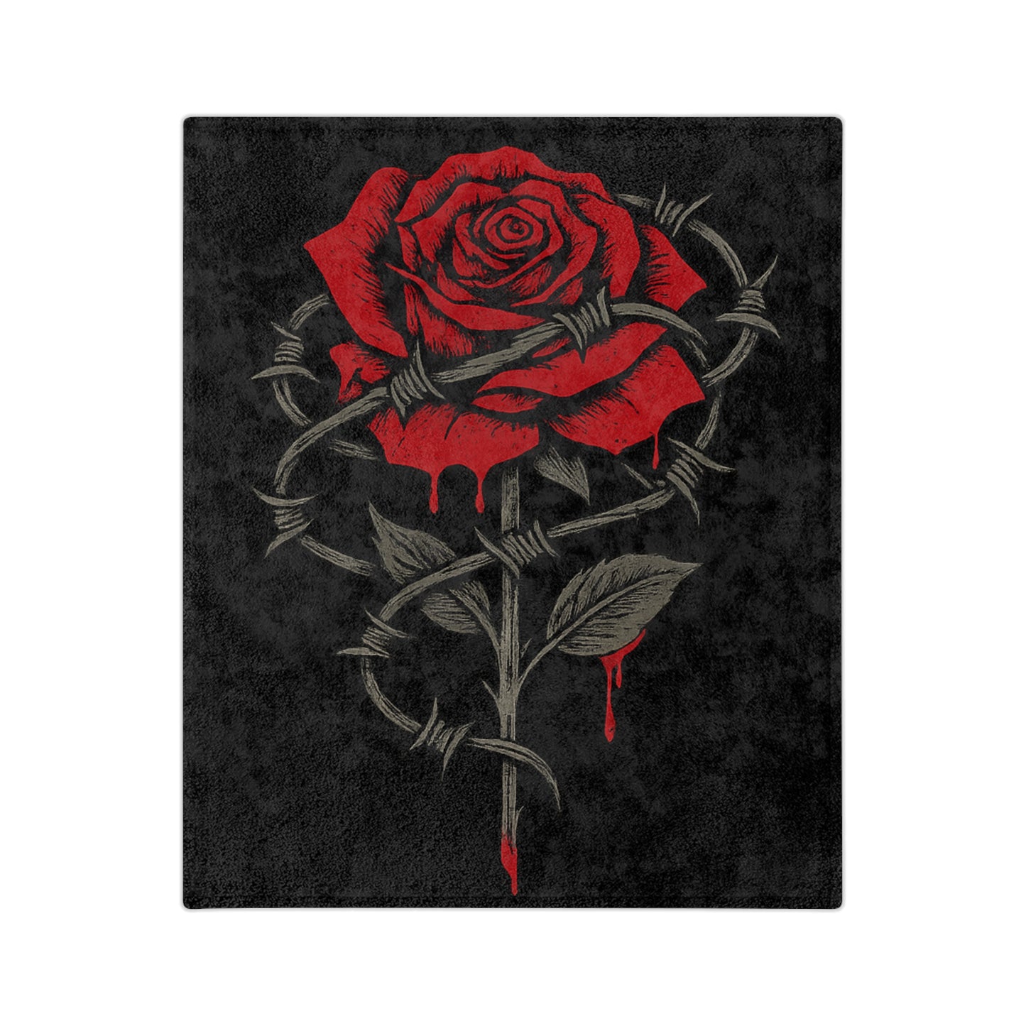 Rebel Rose Velveteen Blanket