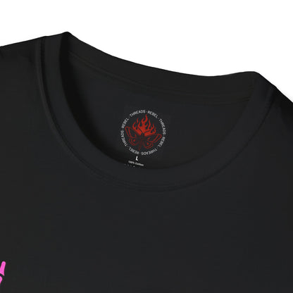 Camiseta gráfica con mano de roca rosa