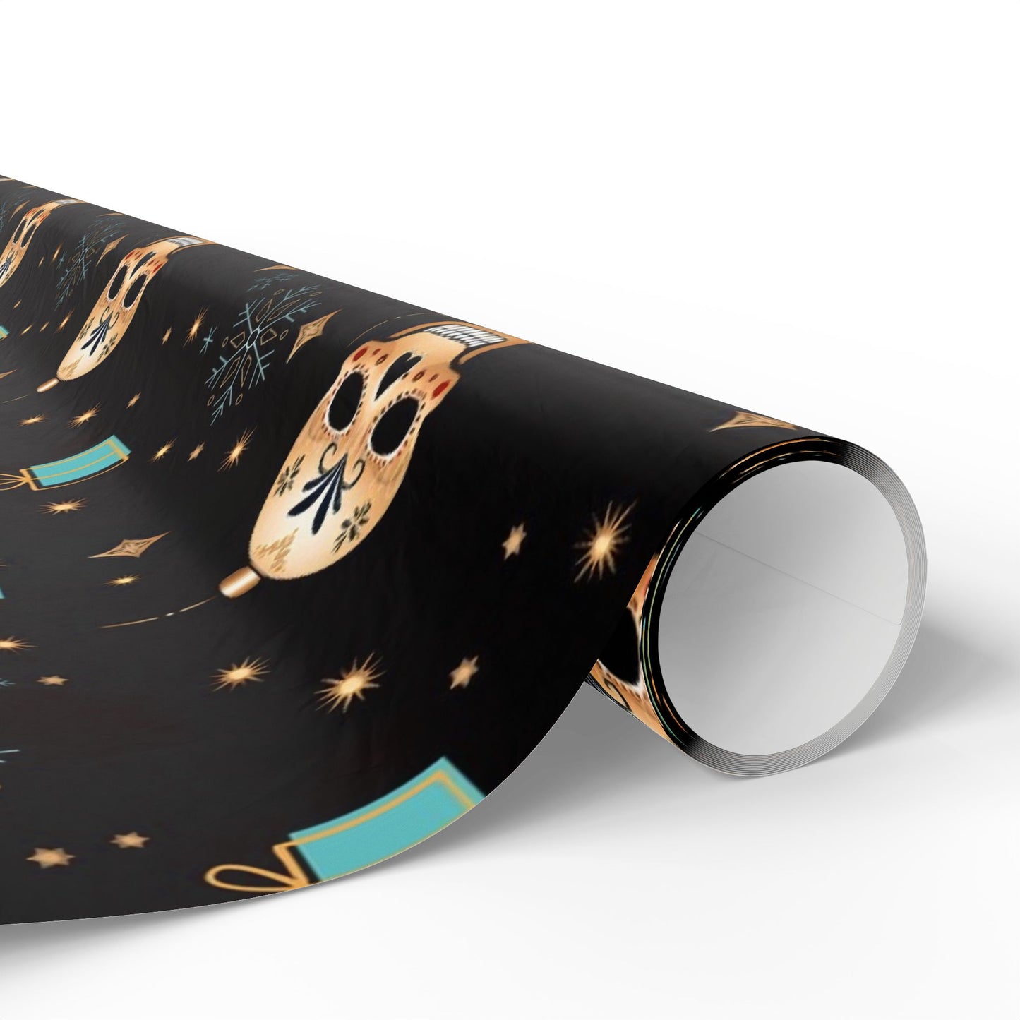 Sugar Cube Skull Christmas Wrapping Paper