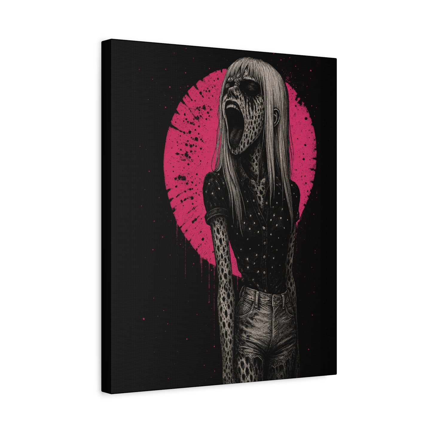 Banshee Scream Matte Canvas Wall Art — 'She Screams Banshee' Stretched Print