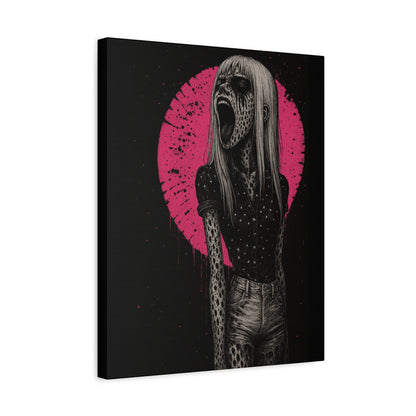 Banshee Scream Matte Canvas Wall Art — 'She Screams Banshee' Stretched Print