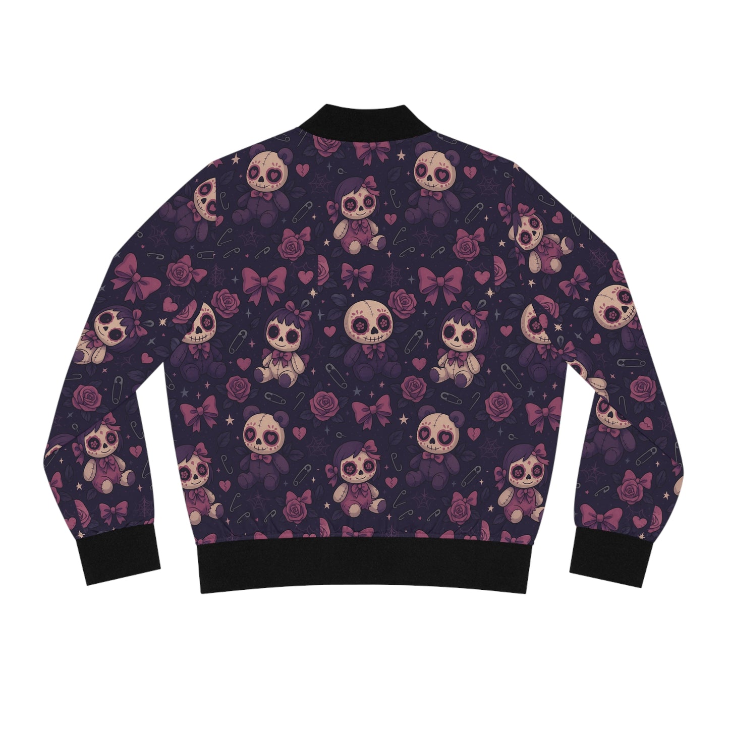 Voodoo Hex bomber jacket with gothic voodoo edge

Alternative fashion bomber jacket in black

Edgy voodoo bomber for chaos queens

